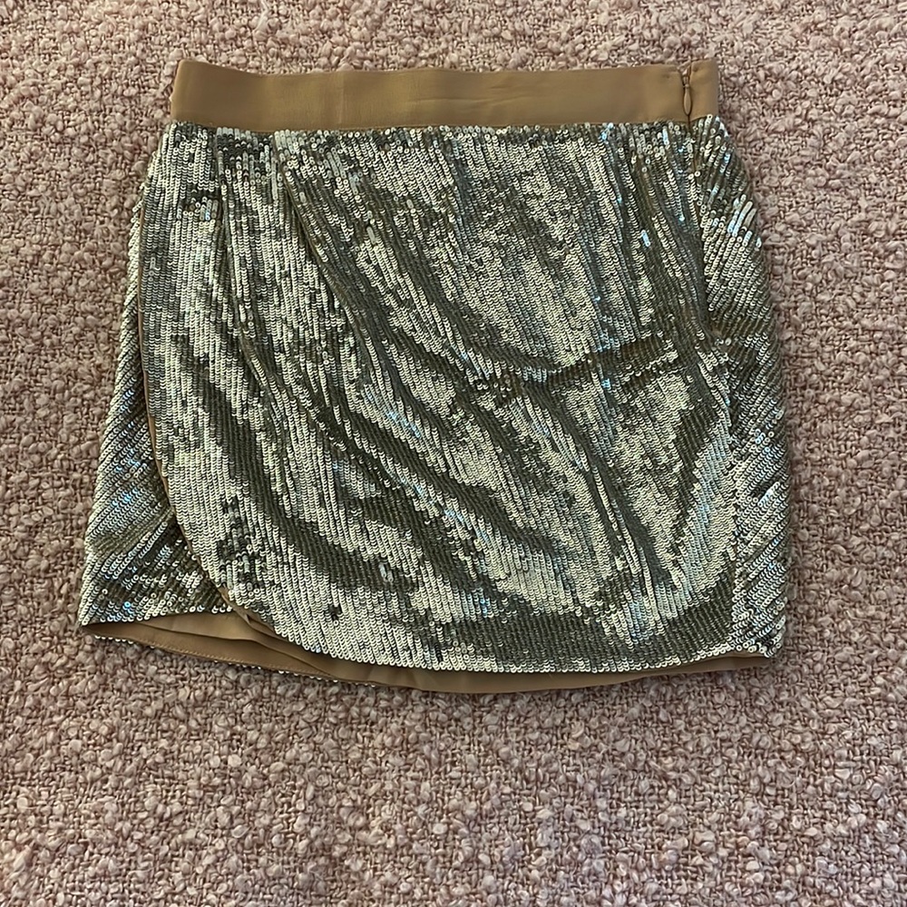 Metallic skirt